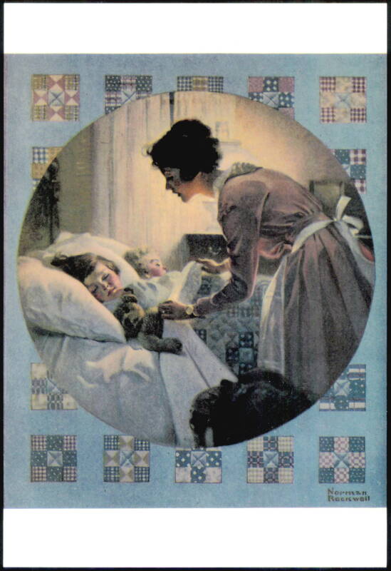 Mothers Little Angels by Norman Rockwell Children