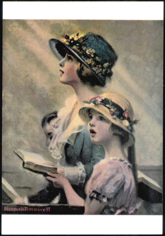 Mother and Daughter by Norman Rockwell Children