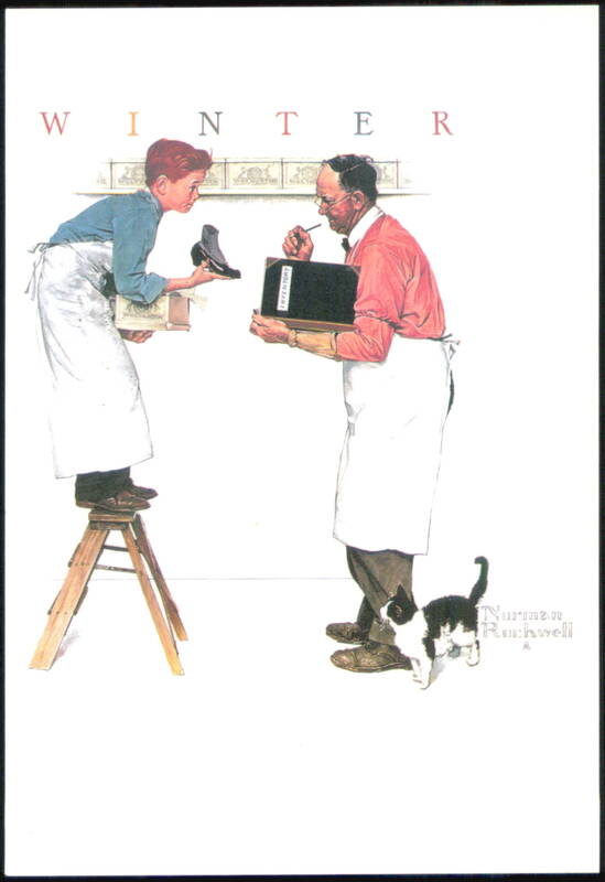 A Helping Hand Year End Count by Norman Rockwell Men