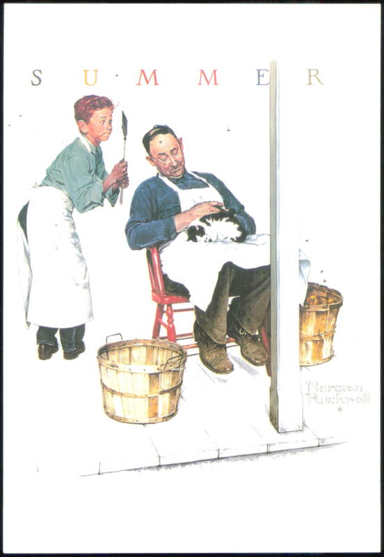 Norman Rockwell Summer A Helping Hand Swatter's Rights