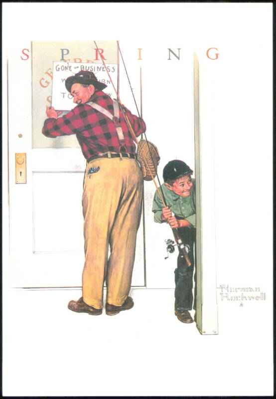 Norman Rockwell A Helping Hand Closed for Business