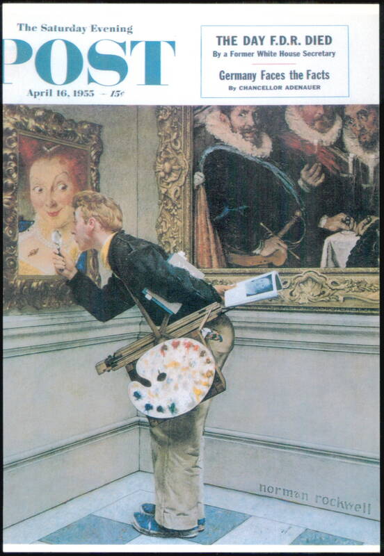 The Critic by Norman Rockwell Saturday Evening Post Cover