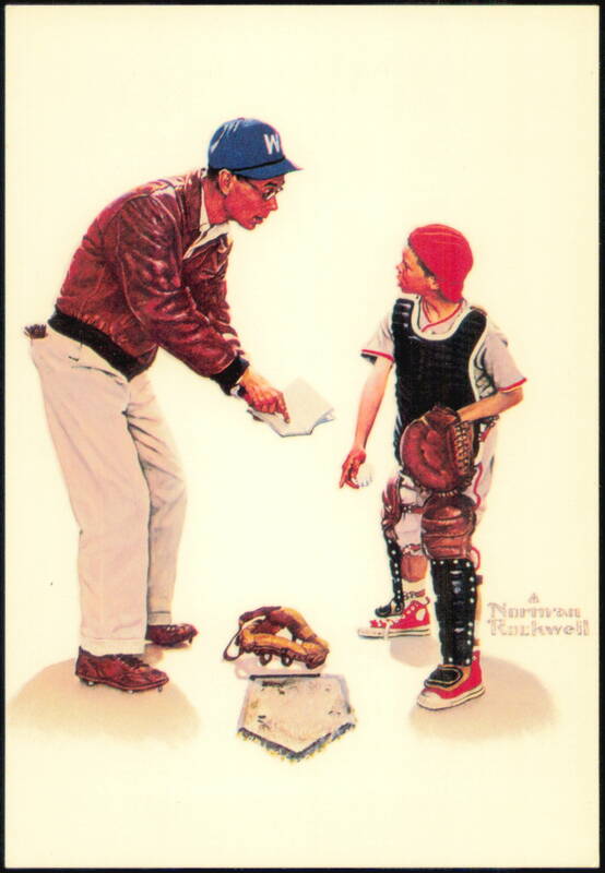Life With Father Big Decision by Norman Rockwell Baseball