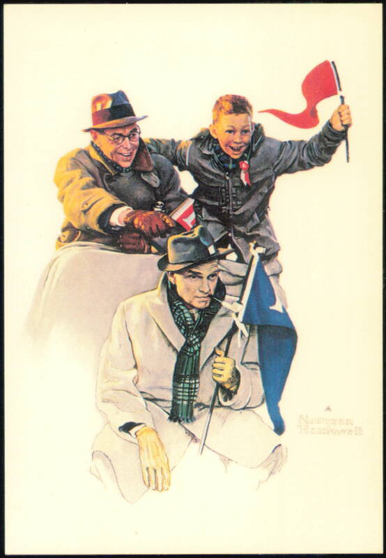 Life with Father: Cheering the Champs by Norman Rockwell