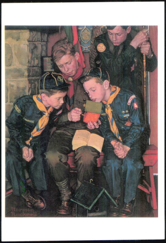 The Right Way by Norman Rockwell Boy Scouts Illustration