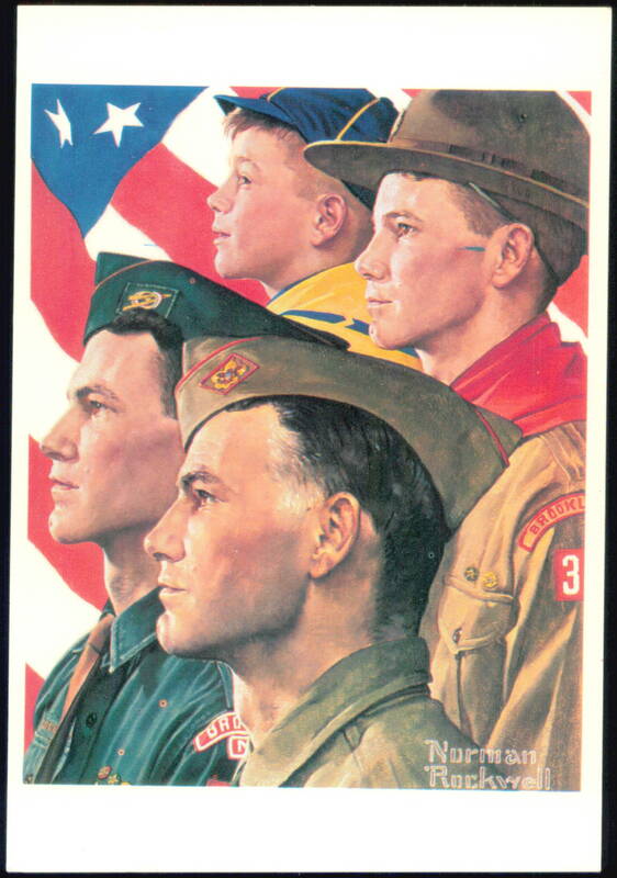 Growth of a Leader by Norman Rockwell Boy Scouts Art