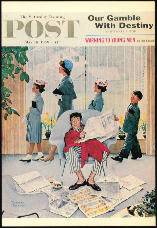 Norman Rockwell Easter Morning Saturday Evening Post Cover