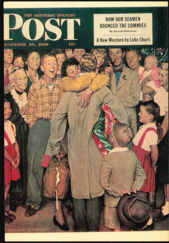 Norman Rockwell Coming Home Saturday Evening Post Cover 1948