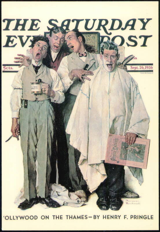 Norman Rockwell Barbershop Quartet Saturday Evening Post