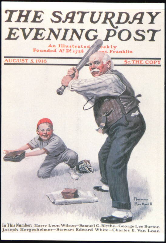 Batter Up! Norman Rockwell The Saturday Evening Post Cover