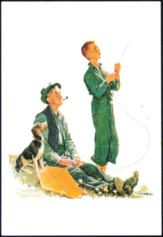 Grand Pals Soaring Spirits Norman Rockwell Art Children