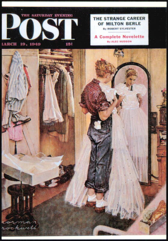 The Prom Dress by Norman Rockwell Saturday Evening Post