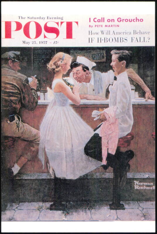 After the Prom by Norman Rockwell Saturday Evening Post