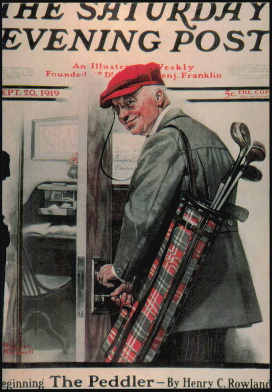 The Golfer by Norman Rockwell Saturday Evening Post Cover