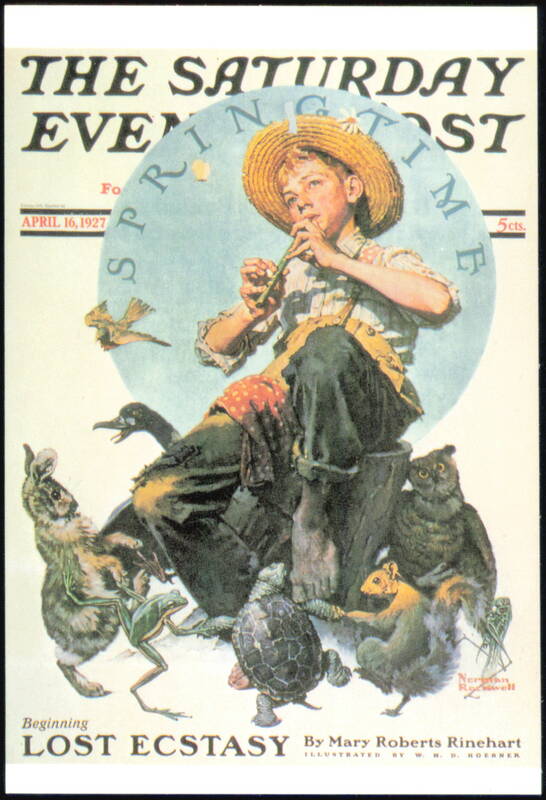 Springtime by Norman Rockwell Saturday Evening Post Cover