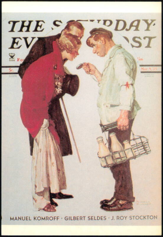 The Partygoers by Norman Rockwell Saturday Evening Post
