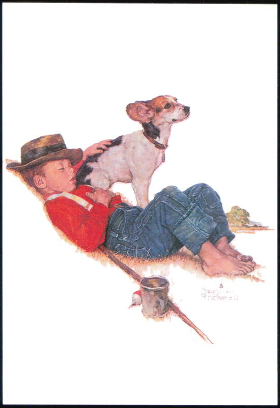 A Boy and His Dog, Adventurers Between Adventures Norman Rockwell