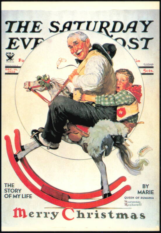 Norman Rockwell The Rocking Horse Saturday Evening Post Cover