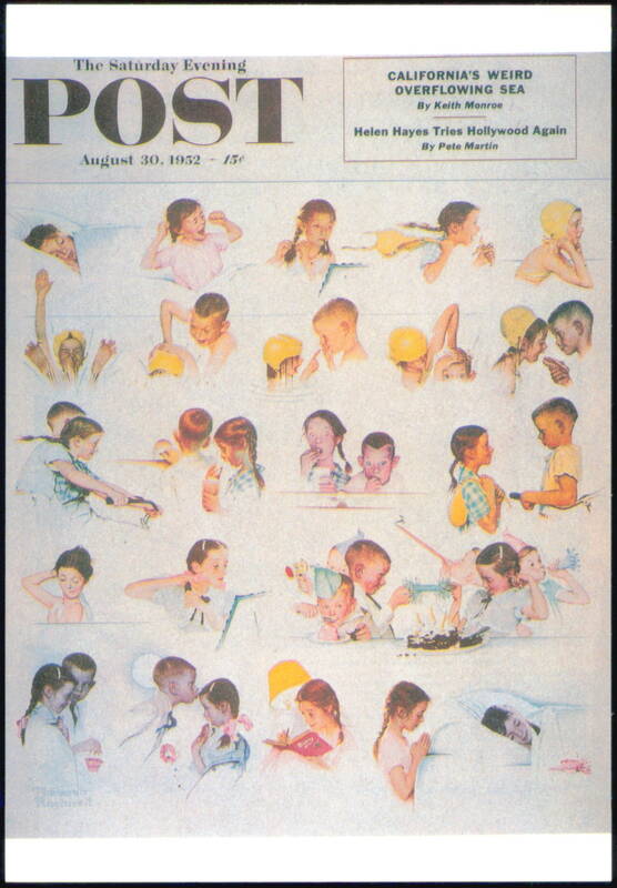 Norman Rockwell A Day in the Life of a Girl Illustration