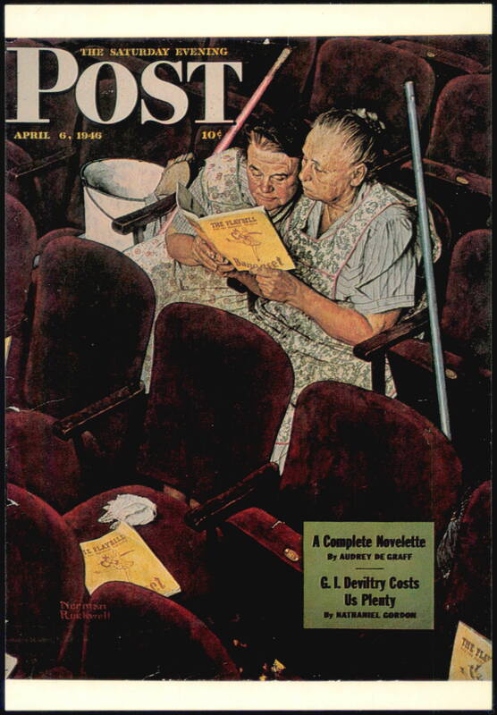 The Playbill by Norman Rockwell The Saturday Evening Post