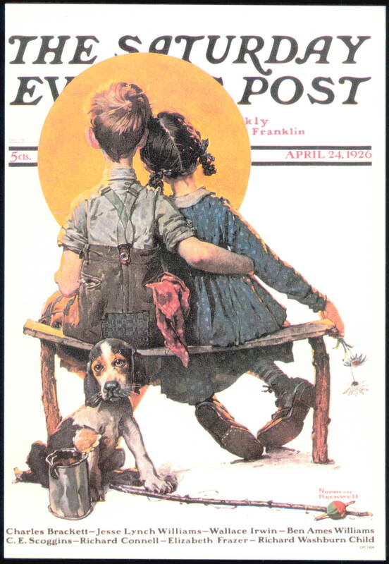 First Love by Norman Rockwell, The Saturday Evening Post