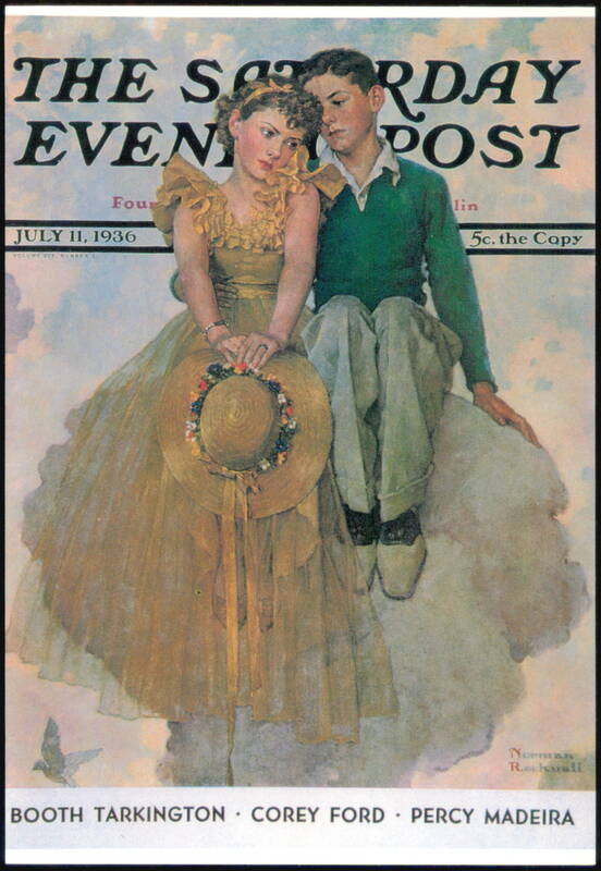 Young Love by Norman Rockwell Saturday Evening Post Cover