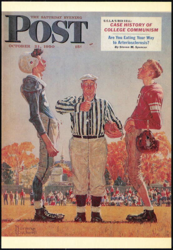 The Toss by Norman Rockwell, Saturday Evening Post Cover