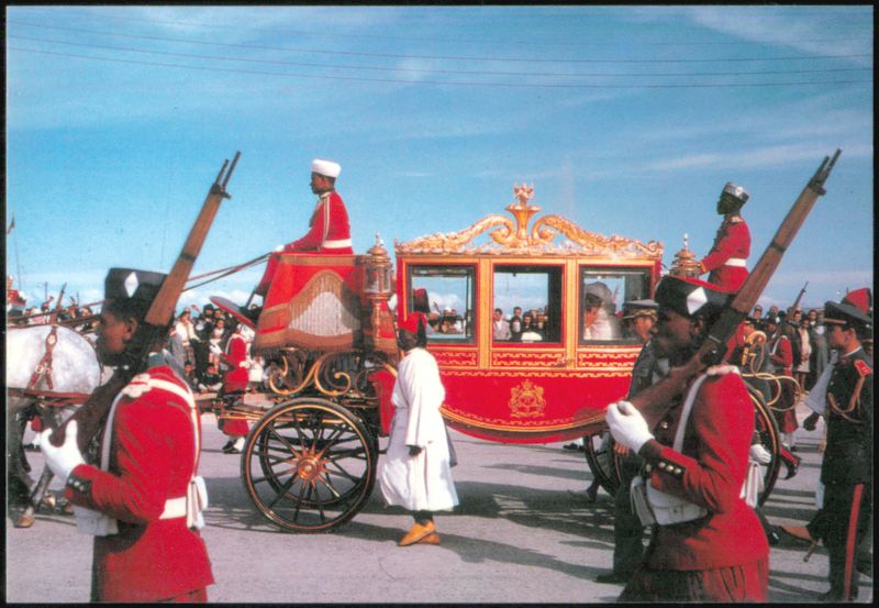 Royal Carriage Procession in Rabat, Morocco Royalty