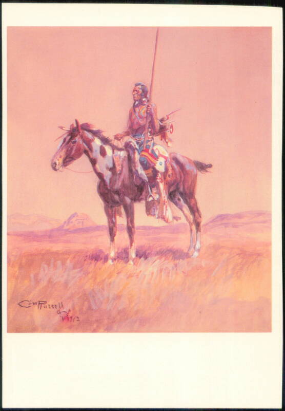 The Piegan Chief by Charles M. Russell Art Painting