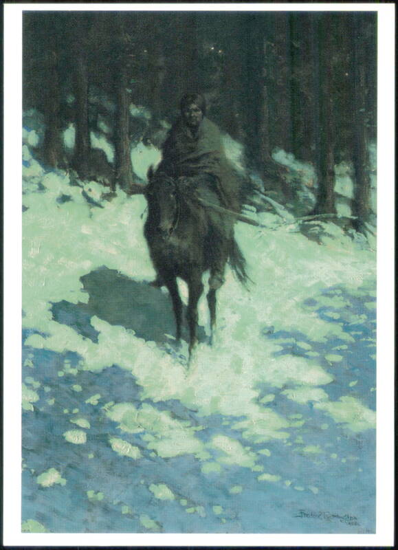 A Figure of the Night by Frederic Remington Art Fort Worth Texas