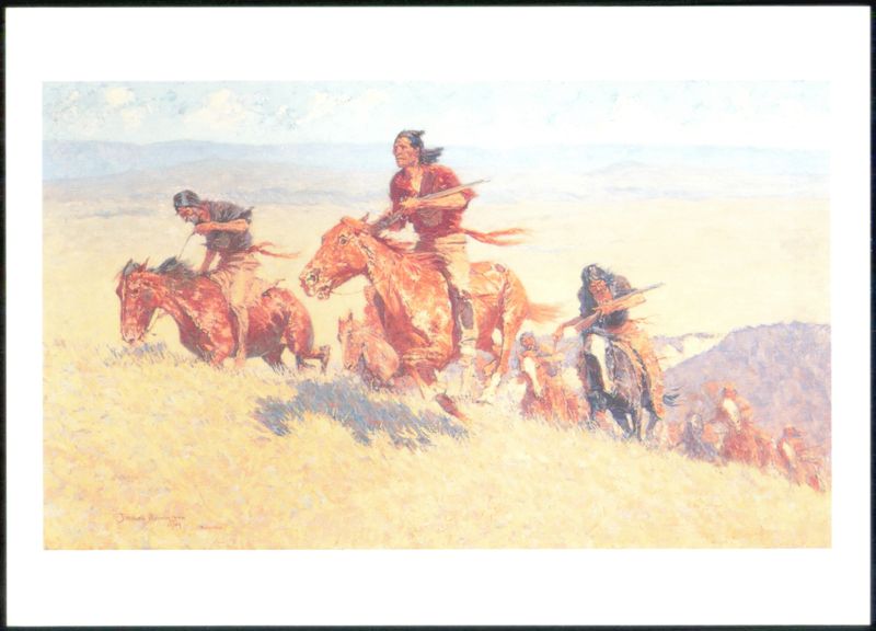 The Buffalo Runners, Big Horn Basin by Frederic Remington Fort Worth Texas