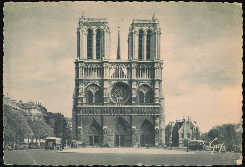 Notre-Dame Cathedral and Parvis, Paris France