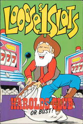 Harolds Club Loose Slots Cartoon Cowboy Reno Nevada Postcard