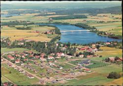 Aerial View of Gustafs, Dalarna, Sweden Postcard