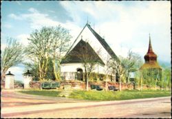 Frösö Church, 12th Century Landmark Postcard