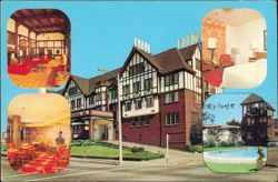 Eureka Inn, Tudor Style Hotel with Pool and Rib Room Postcard
