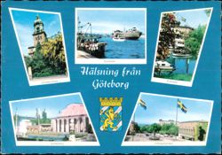 Hälsning från Göteborg Multi-View Landmark Collage Postcard