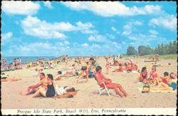 Beach #10, Presque Isle State Park, Erie, Pennsylvania Postcard