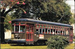 St. Charles Streetcar 953, New Orleans Postcard