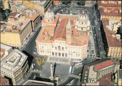 Basilica of Saint Mary Major Aerial View, Rome Postcard