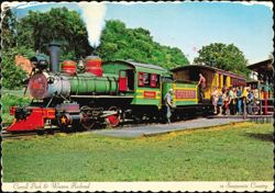 Carroll Park & Western Railroad Durango Steam Locomotive Postcard