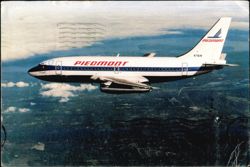 Piedmont Airlines Boeing 737-200 In Flight Postcard
