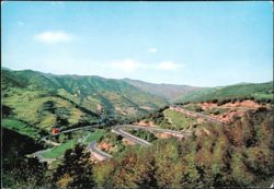 Passo del Muraglione Winding Mountain Road, Italy Postcard
