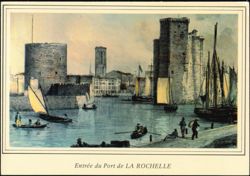 Entrance to the Port of La Rochelle, France Postcard