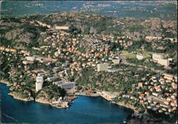 Aerial View of Bergen and Norges Handelshøyskole Postcard