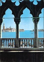 St. George Seen from the Foscara Loggia, Venice Postcard
