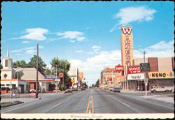 Winner Inn and Business District, Winnemucca, Nevada Postcard