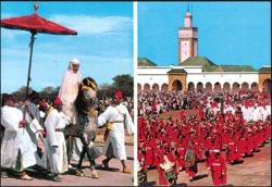 Hassan II in Procession to Friday Prayer, Rabat, Morocco Postcard