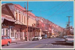 C Street Scene, Virginia City, Nevada Postcard