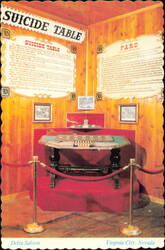 Suicide Table at Delta Saloon, Virginia City, Nevada Postcard
